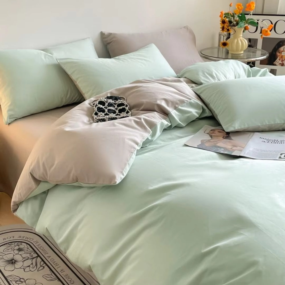 Lustova Cotton Quilt Cover | 3pcs Set