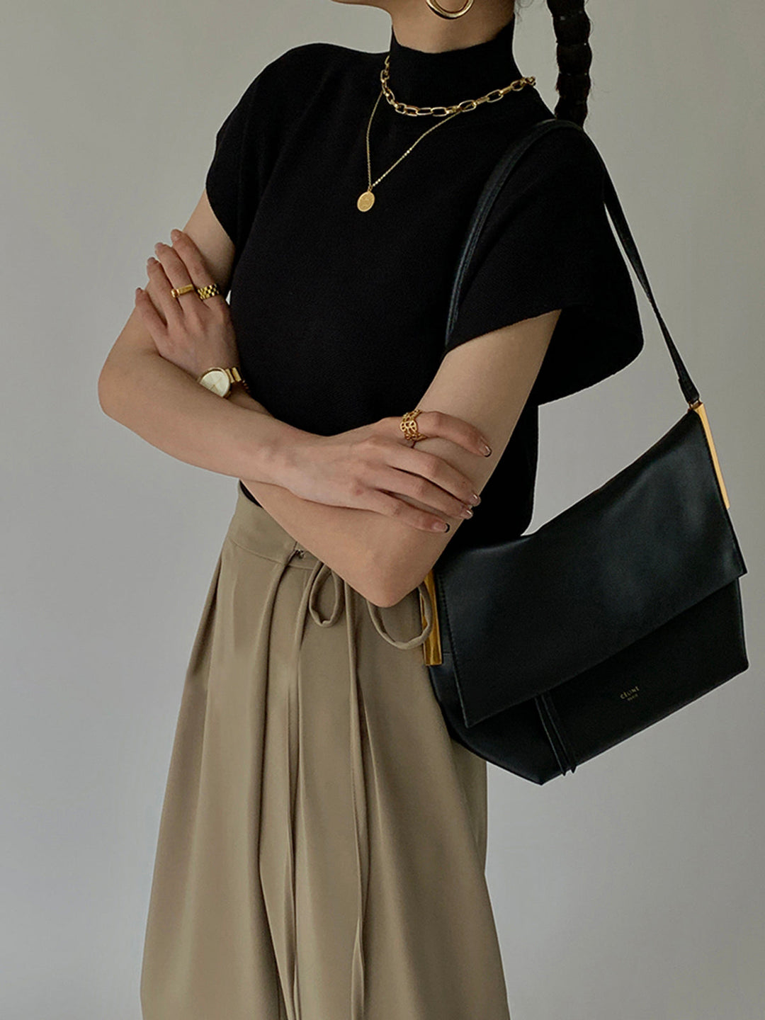 Nellie | Women's Mock Neck Short Sleeve Top