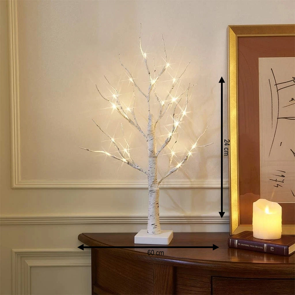Enchanted Birch Lighted Tree Decor