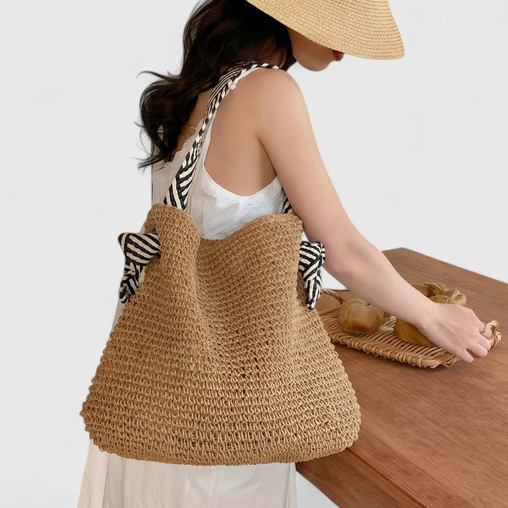 Lyra Collection | Handbag Tote Bag with Handwoven Design & Statement Straps | Versatile Accessory for Stylish Outings