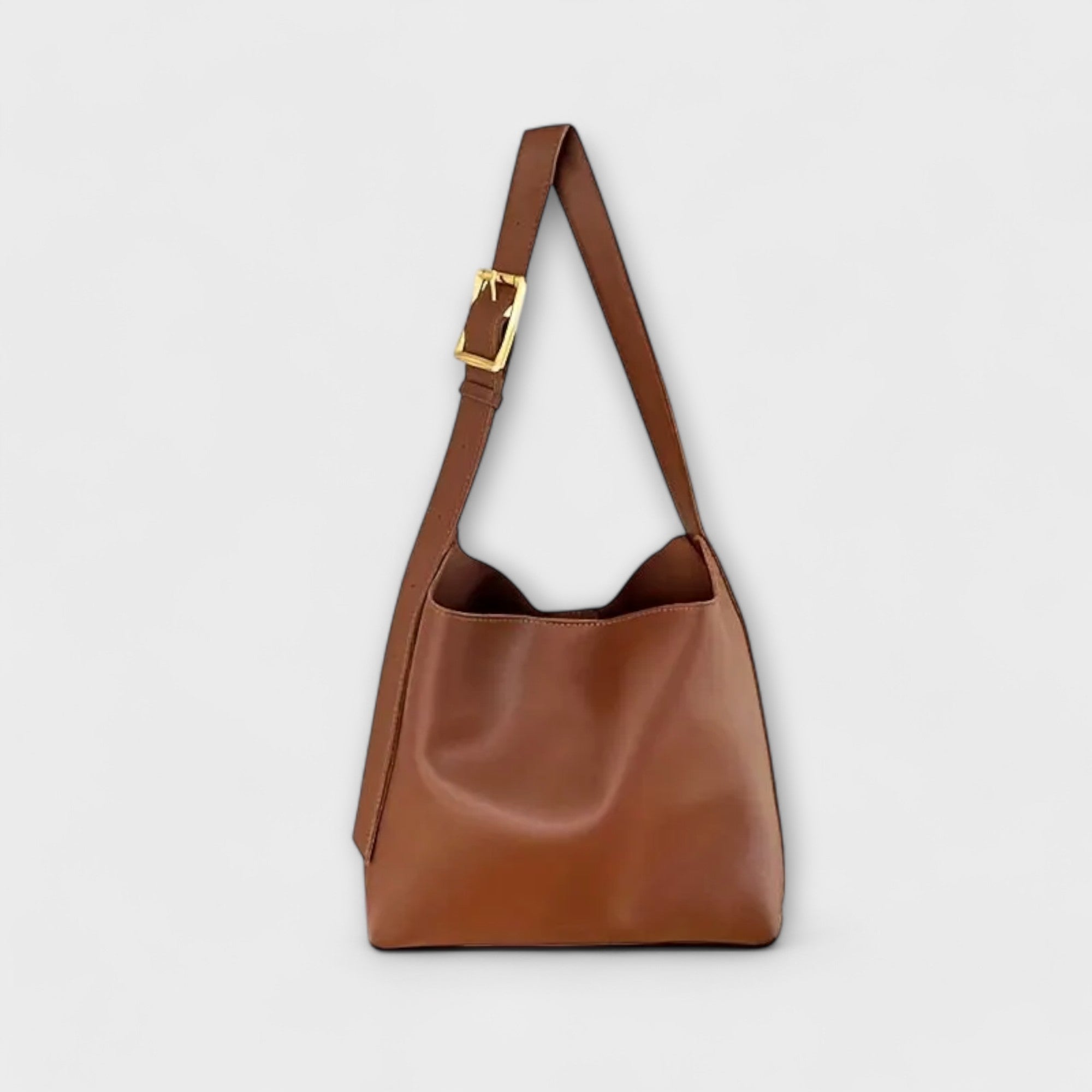 Olivia Collection | Black Shoulder Bag with Wide Strap | Elegant Design for Everyday Use